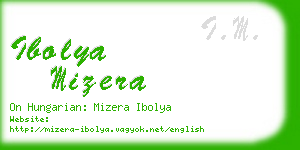 ibolya mizera business card